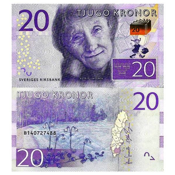 Nd 2015 billet sue de 20 kronor astrid