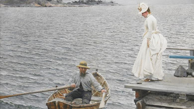 Sommarnoje 1886 akvarell av anders zorn